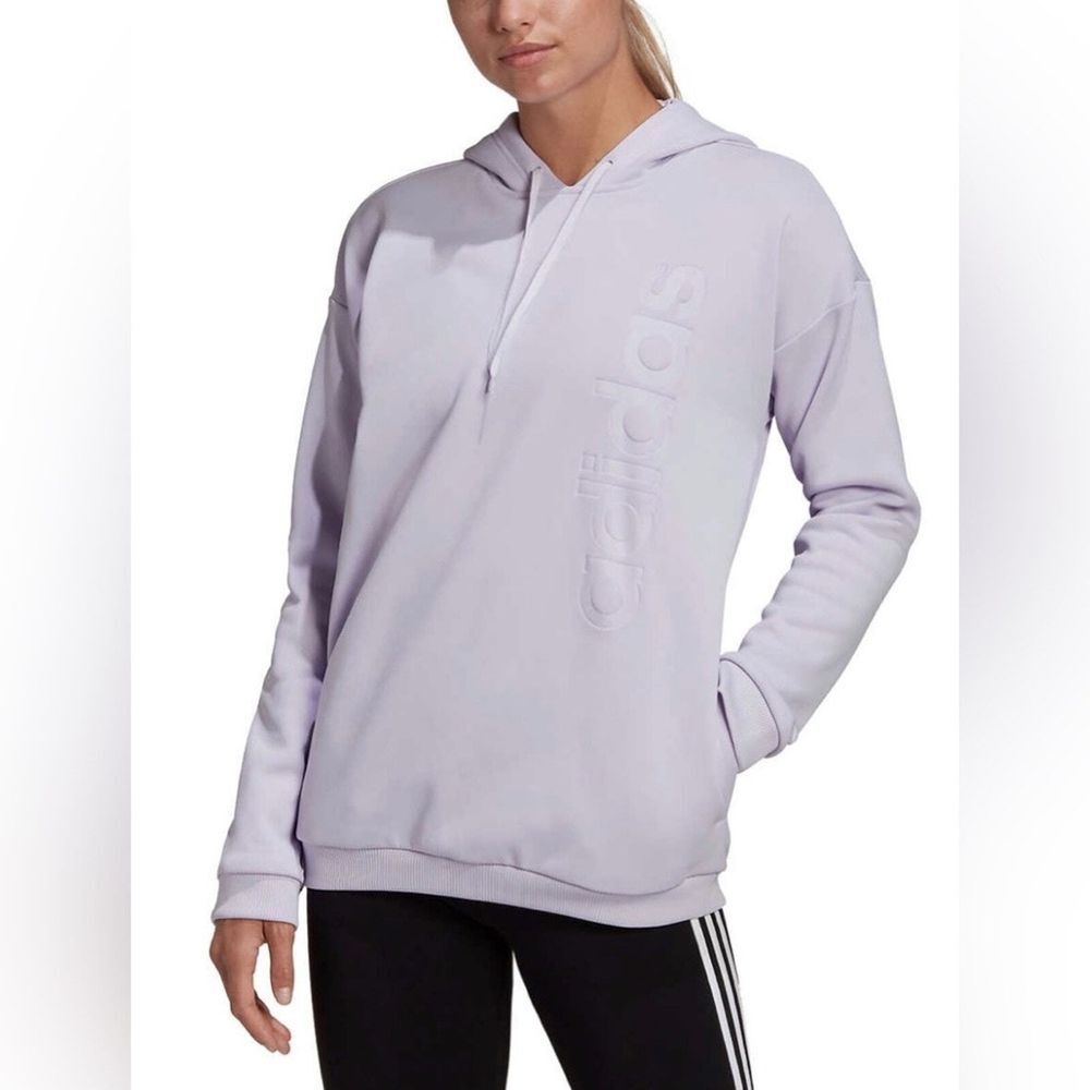 Adidas - Women's Gear Up‎ Pullover Hoodie - Lavender - Size Small